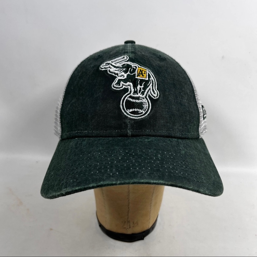 OAKLAND A's Hat OS ATHLETICS New Era Cooperstown Baseball Cap Snapback Green